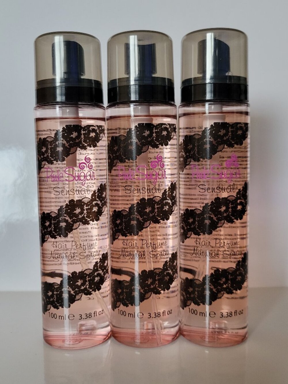 Vintage Pink Sugar Sensual 100ml Hair Fragrance - Set of 3 Bottles